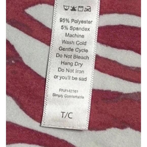 NEW LuLaRoe Leggings Tall Curvy Rare Pink Zebra Stripe Tiger One Size Stretchy - Picture 4 of 5